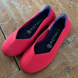 Rothy’s Red Flats. Size 7.